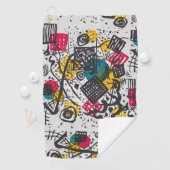 Kandinsky Small Worlds V Abstract Classic Golfhanddoek (Insitu)