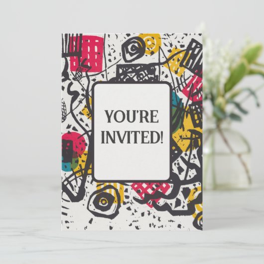 Kandinsky Small Worlds V Abstract Classic Kaart (Staand voorkant)