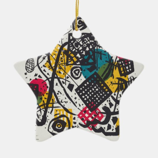 Kandinsky Small Worlds V Abstract Classic Keramisch Ornament (Voorkant)