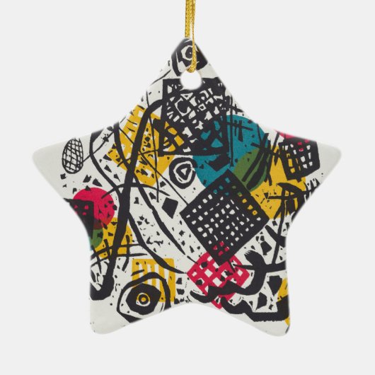 Kandinsky Small Worlds V Abstract Classic Keramisch Ornament (Achterkant)