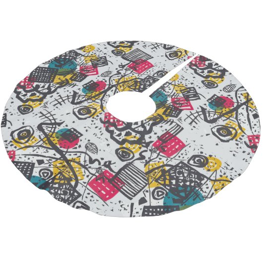 Kandinsky Small Worlds V Abstract Classic Kerstboom Rok (Gekanteld)