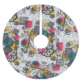 Kandinsky Small Worlds V Abstract Classic Kerstboom Rok (Voorkant)