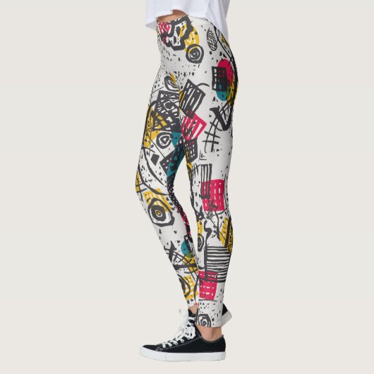 Kandinsky Small Worlds V Abstract Classic Leggings (Links)