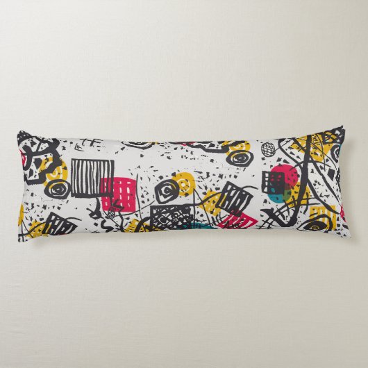 Kandinsky Small Worlds V Abstract Classic Lichaamskussen (Achterkant)