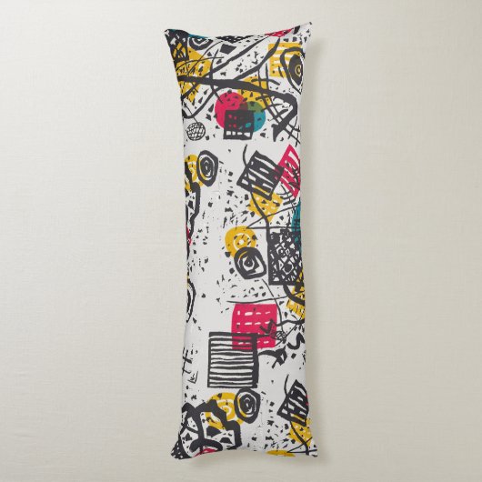 Kandinsky Small Worlds V Abstract Classic Lichaamskussen (Achterkant (Verticaal))