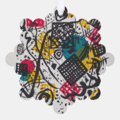 Kandinsky Small Worlds V Abstract Classic Ornament Kaart (Achterkant)