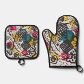 Kandinsky Small Worlds V Abstract Classic Ovenwant & Pannenlap Set (Voorkant)