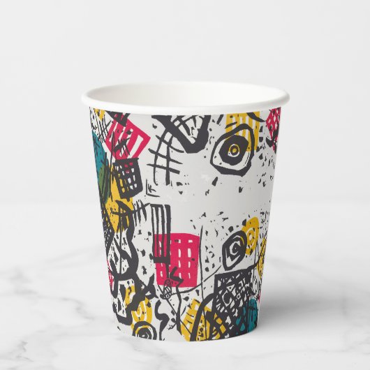 Kandinsky Small Worlds V Abstract Classic Papieren Bekers (Achterkant)