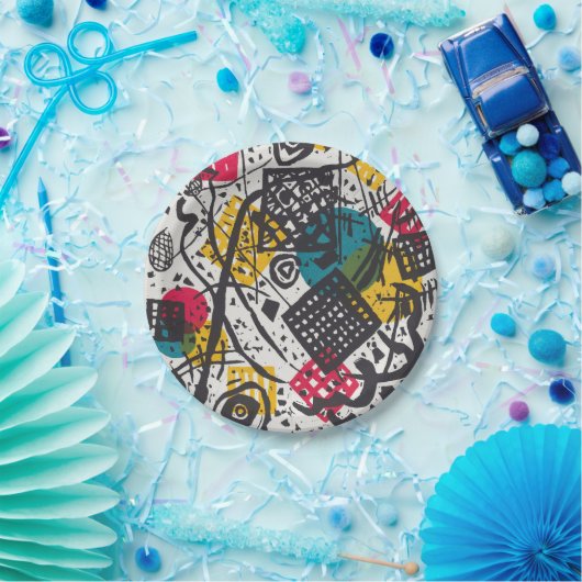 Kandinsky Small Worlds V Abstract Classic Papieren Bordje (Feest)