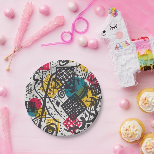 Kandinsky Small Worlds V Abstract Classic Papieren Bordje (Feest)