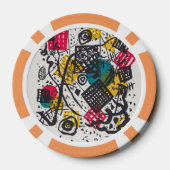 Kandinsky Small Worlds V Abstract Classic Poker Chips (Achterkant)