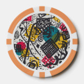 Kandinsky Small Worlds V Abstract Classic Poker Chips (Voorkant)