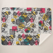 Kandinsky Small Worlds V Abstract Classic Sherpa Deken (Voorkant (horizontaal))