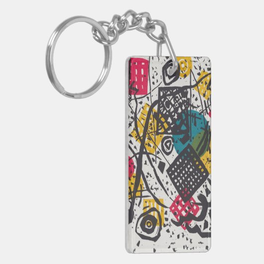 Kandinsky Small Worlds V Abstract Classic Sleutelhanger (Voorkant Links)