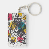 Kandinsky Small Worlds V Abstract Classic Sleutelhanger (achterkant)