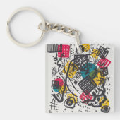 Kandinsky Small Worlds V Abstract Classic Sleutelhanger (Voorkant)
