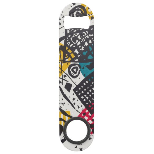 Kandinsky Small Worlds V Abstract Classic Speed Flessenopener (Achterkant)