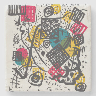 Kandinsky Small Worlds V Abstract Classic Stenen Onderzetter