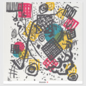 Kandinsky Small Worlds V Abstract Classic Sticker (Vel)
