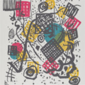 Kandinsky Small Worlds V Abstract Classic Sticker (Voorkant)