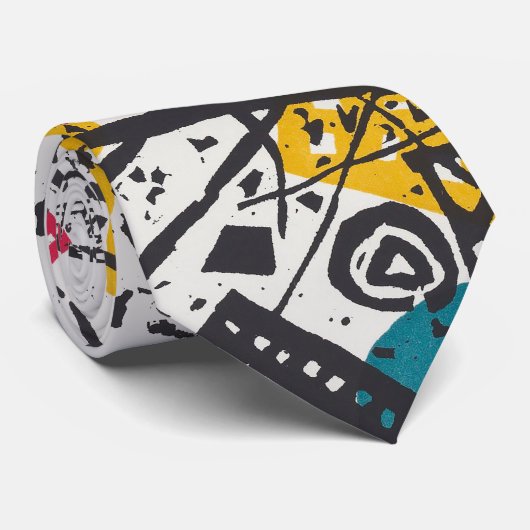 Kandinsky Small Worlds V Abstract Classic Stropdas (Opgerold)