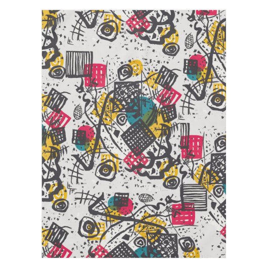 Kandinsky Small Worlds V Abstract Classic Tafelkleed (Voorkant)