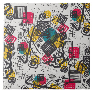 Kandinsky Small Worlds V Abstract Classic Tegeltje