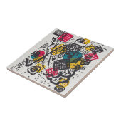 Kandinsky Small Worlds V Abstract Classic Tegeltje (Zijkant)