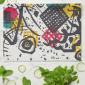 Kandinsky Small Worlds V Abstract Classic Theedoek (Gevouwen)