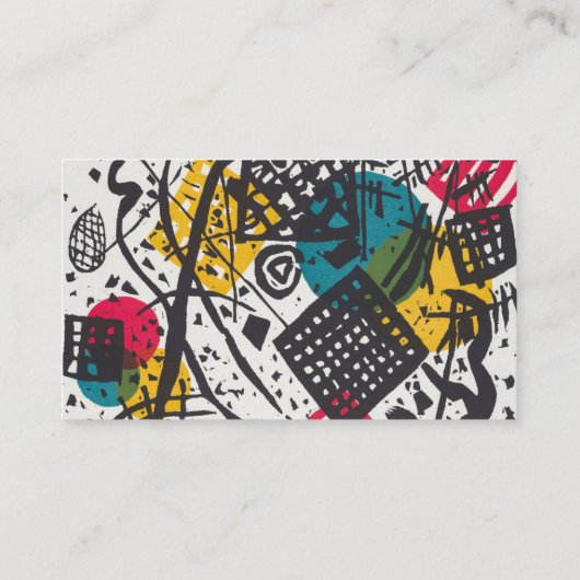 Kandinsky Small Worlds V Abstract Classic Visitekaartje (Achterkant)