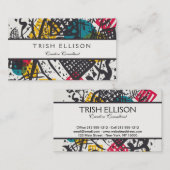 Kandinsky Small Worlds V Abstract Classic Visitekaartje (Voorkant / Achterkant)