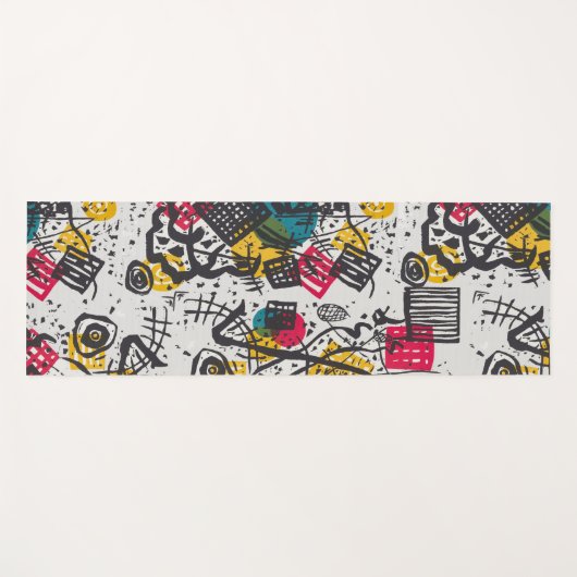 Kandinsky Small Worlds V Abstract Classic Yogamat (Voorkant (horizontaal))