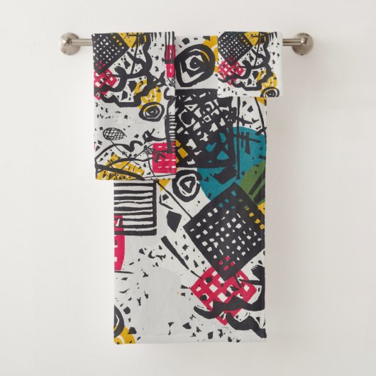 Kandinsky Small Worlds V Abstract Klassiek Bad Handdoek (Insitu)