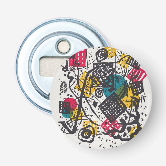 Kandinsky Small Worlds V Abstract Klassiek Button Flesopener (Voorkant)
