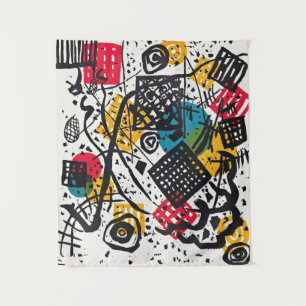 Kandinsky - Small Worlds V, abstracte kunst Wandkleed