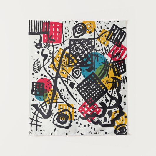 Kandinsky - Small Worlds V, abstracte kunst Wandkleed (Voorkant)