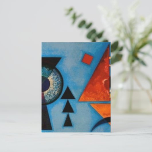 Kandinsky Soft Hard Abstract Briefkaart (Staand voorkant)