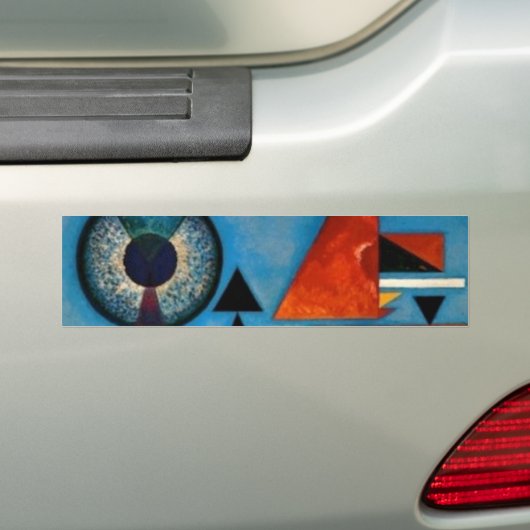 Kandinsky Soft Hard Abstract Bumpersticker (Op auto)
