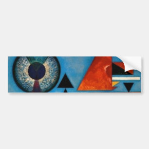 Kandinsky Soft Hard Abstract Bumpersticker