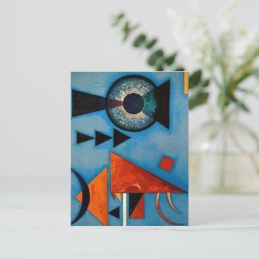 Kandinsky Soft Hard Abstract Feestdagenkaart (Staand voorkant)