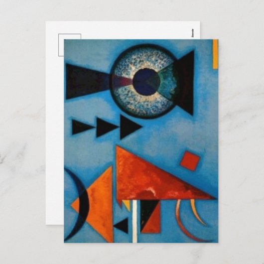 Kandinsky Soft Hard Abstract Feestdagenkaart (Voorkant / Achterkant)