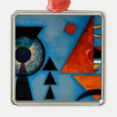 Kandinsky Soft Hard Abstract Metalen Ornament (Voorkant)