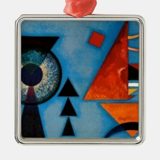 Kandinsky Soft Hard Abstract Metalen Ornament (Voorkant)