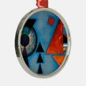 Kandinsky Soft Hard Abstract Metalen Ornament (Rechts)
