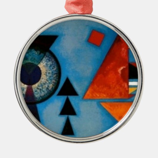 Kandinsky Soft Hard Abstract Metalen Ornament (Voorkant)