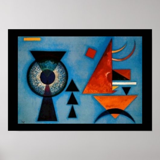 Kandinsky Soft Hard Abstract Poster (Voorkant)