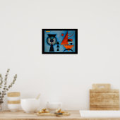 Kandinsky Soft Hard Abstract Poster (Keuken)