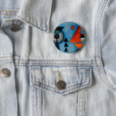 Kandinsky Soft Hard Abstract Ronde Button 5,7 Cm (In situ)