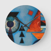 Kandinsky Soft Hard Abstract Ronde Klok (Voorkant)