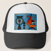 Kandinsky Soft Hard Abstract Trucker Pet (Voorkant)